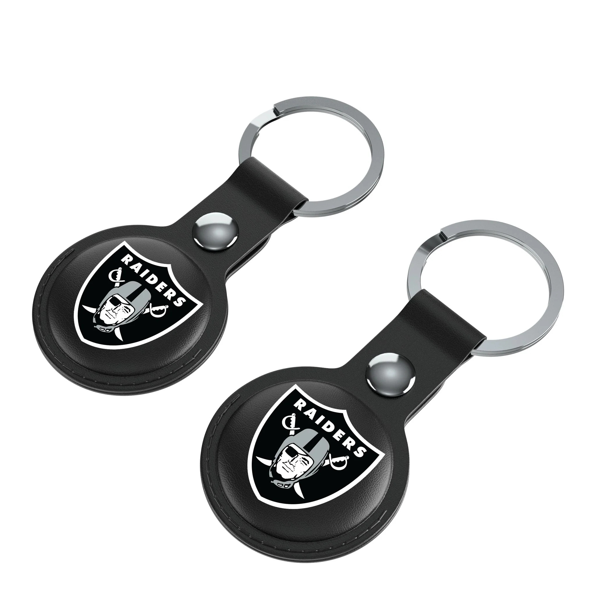 Las Vegas Raiders Insignia Black Airtag Holder 2-Pack - Image 3