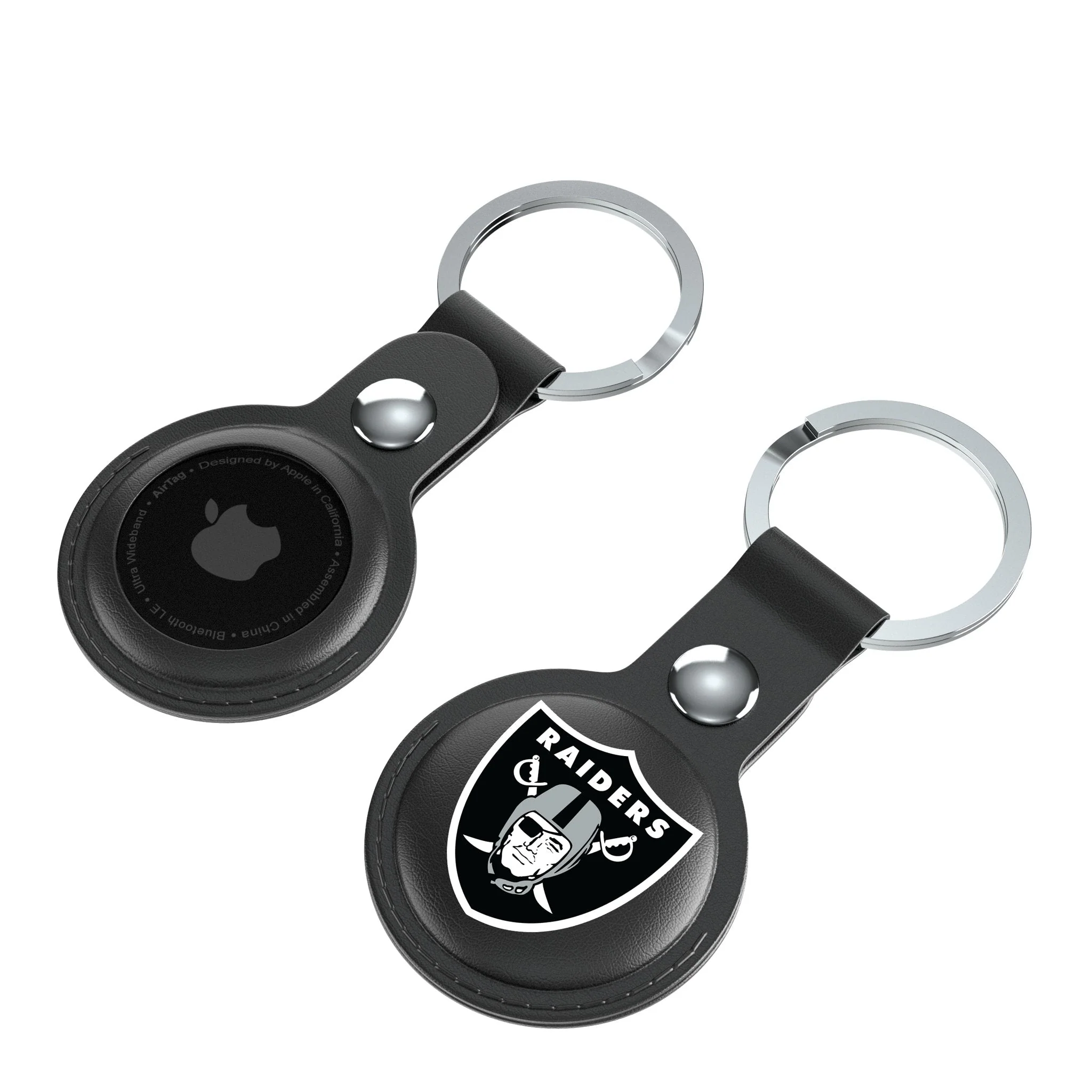 Las Vegas Raiders Insignia Black Airtag Holder 2-Pack - Image 4