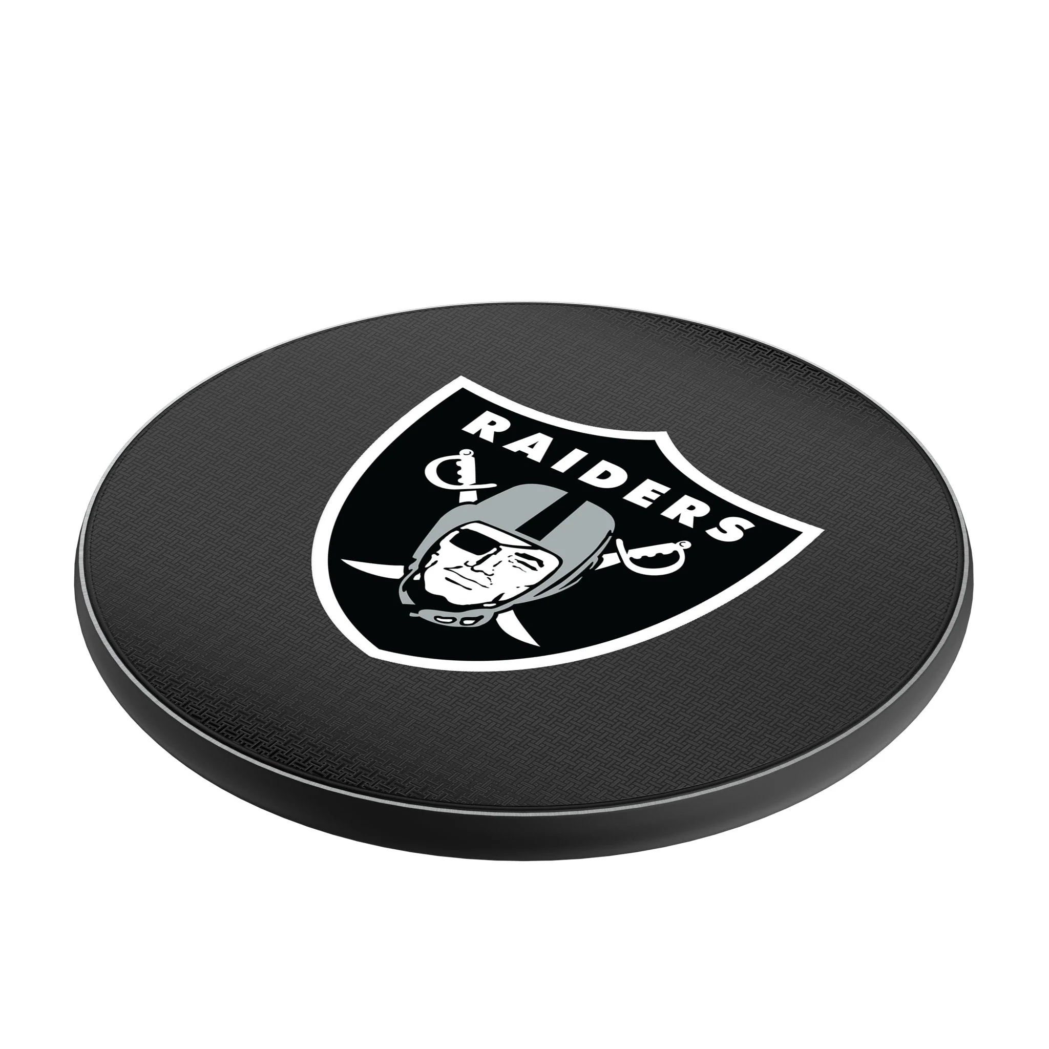Las Vegas Raiders Linen 15-Watt Wireless Charger - Image 2