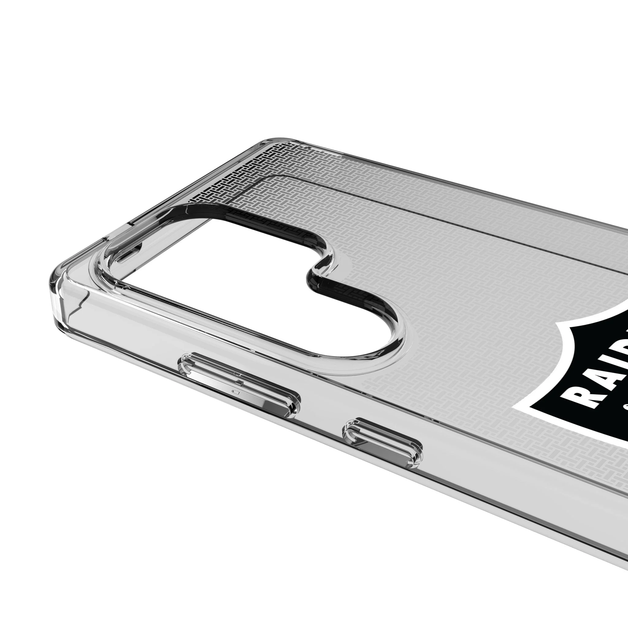 Las Vegas Raiders Linen Clear Phone Case for Samsung Galaxy - Image 3