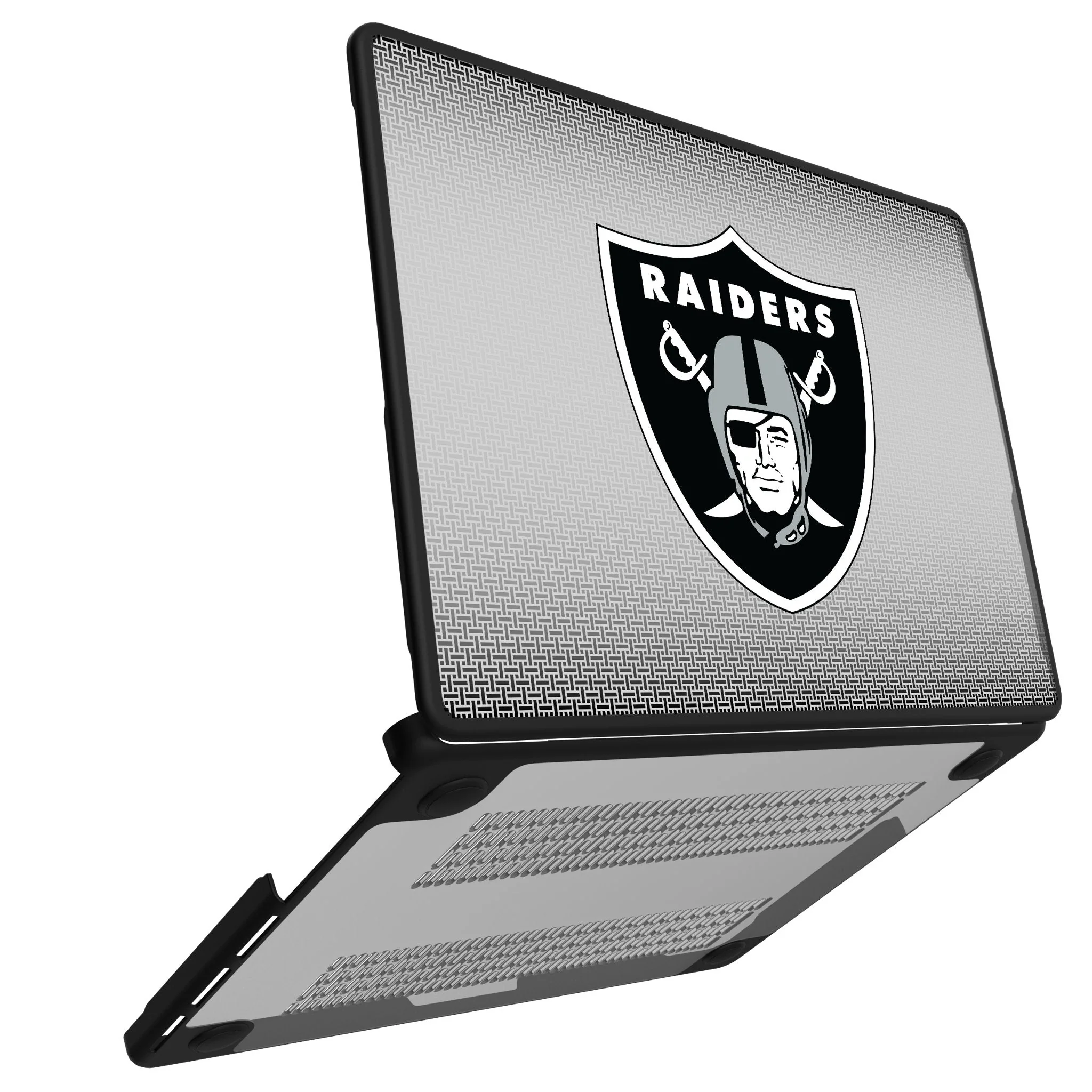 Las Vegas Raiders Linen Laptop Case for Apple MacBook - Image 2