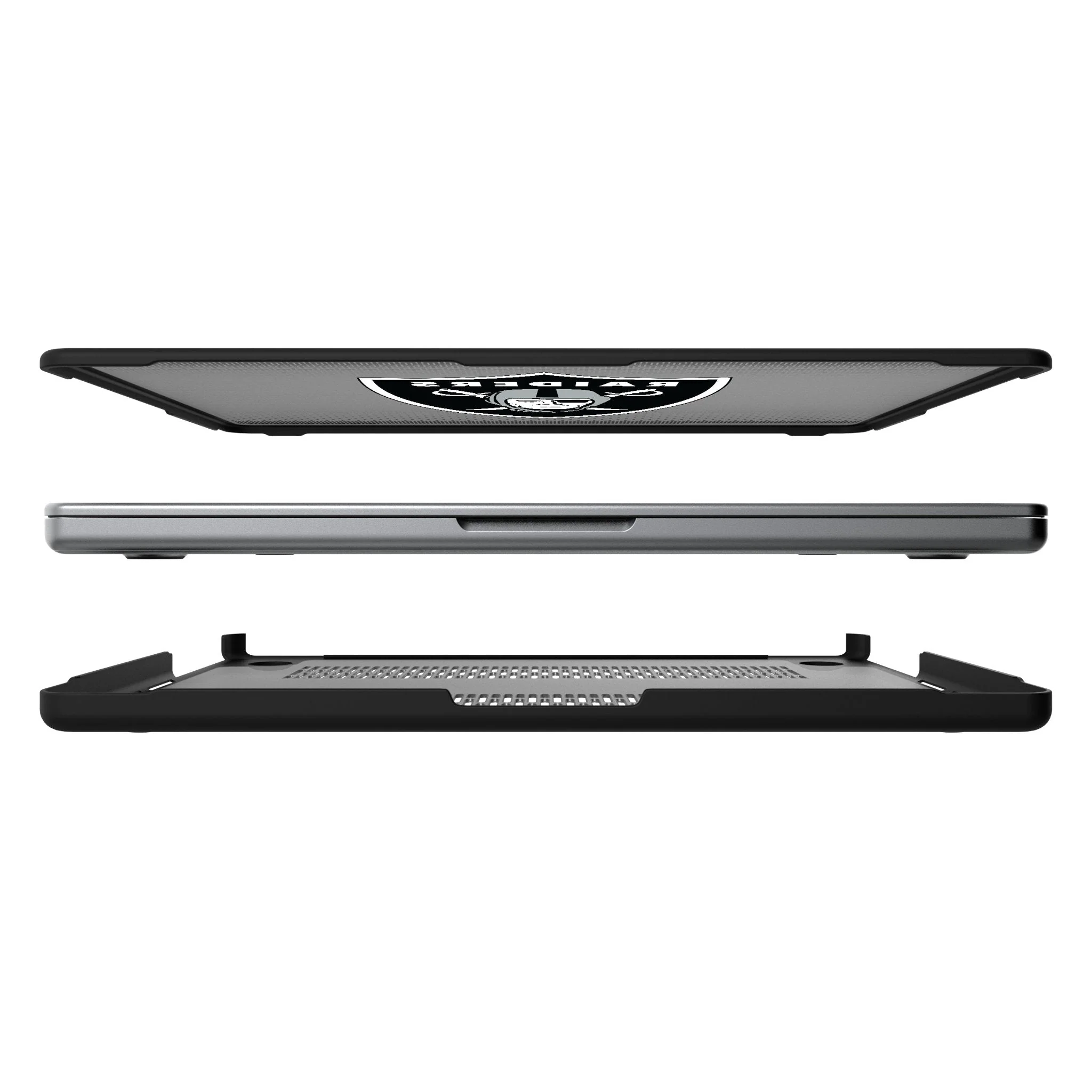 Las Vegas Raiders Linen Laptop Case for Apple MacBook - Image 7