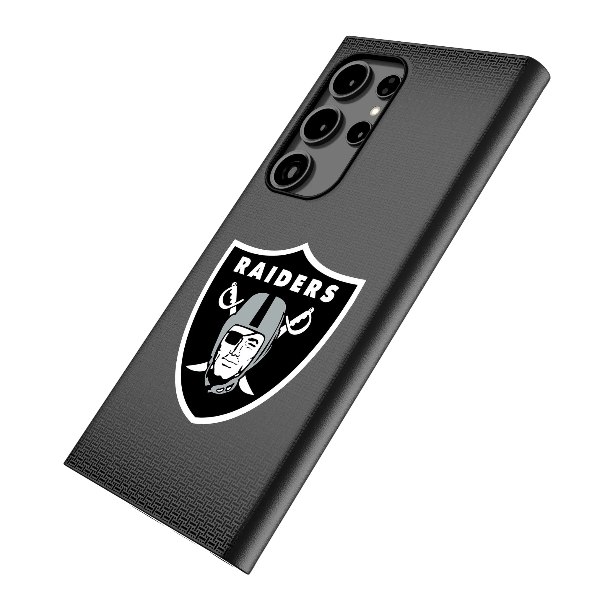 Las Vegas Raiders Linen MagSafe Compatible Phone Case for Samsung Galaxy - Image 2