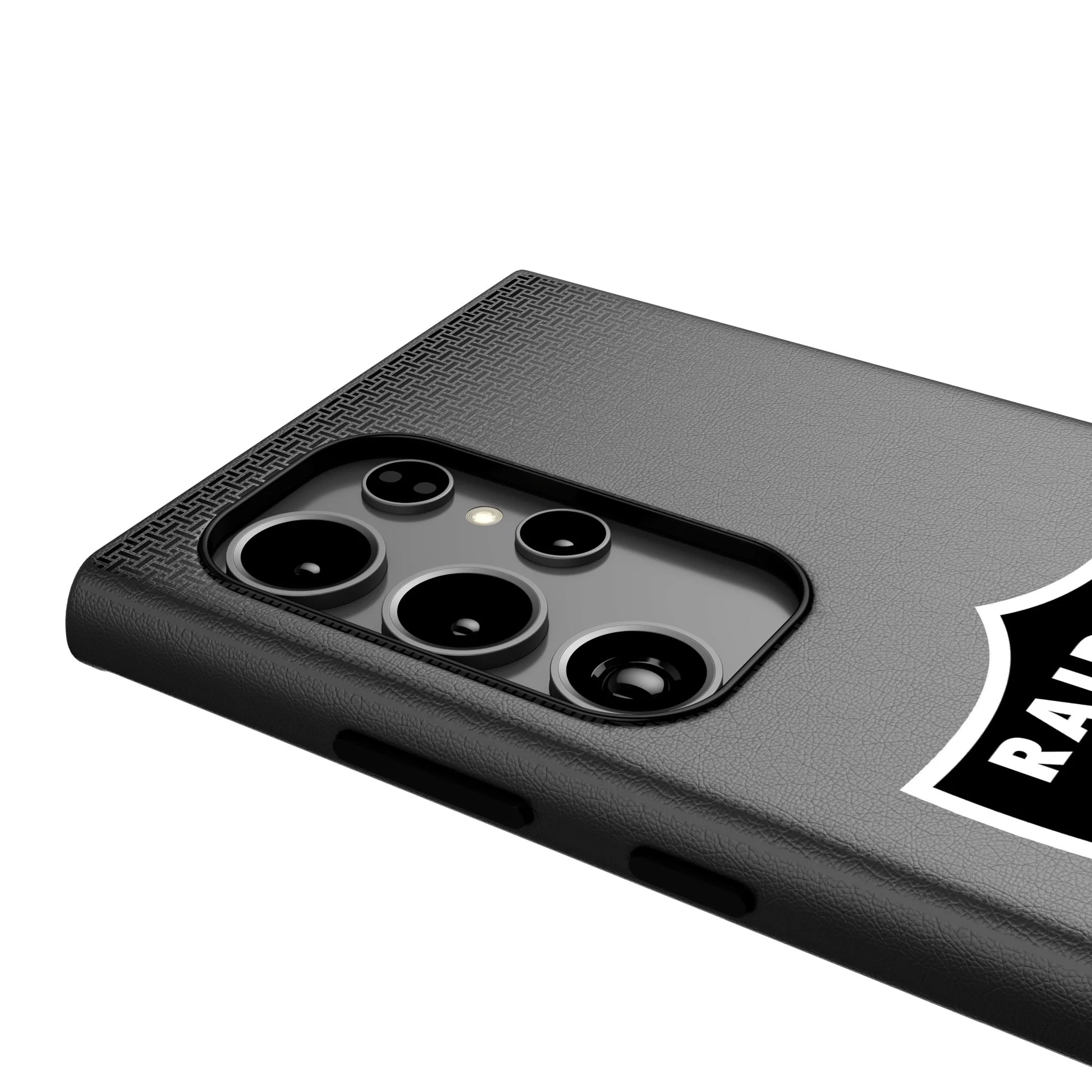 Las Vegas Raiders Linen MagSafe Compatible Phone Case for Samsung Galaxy - Image 4