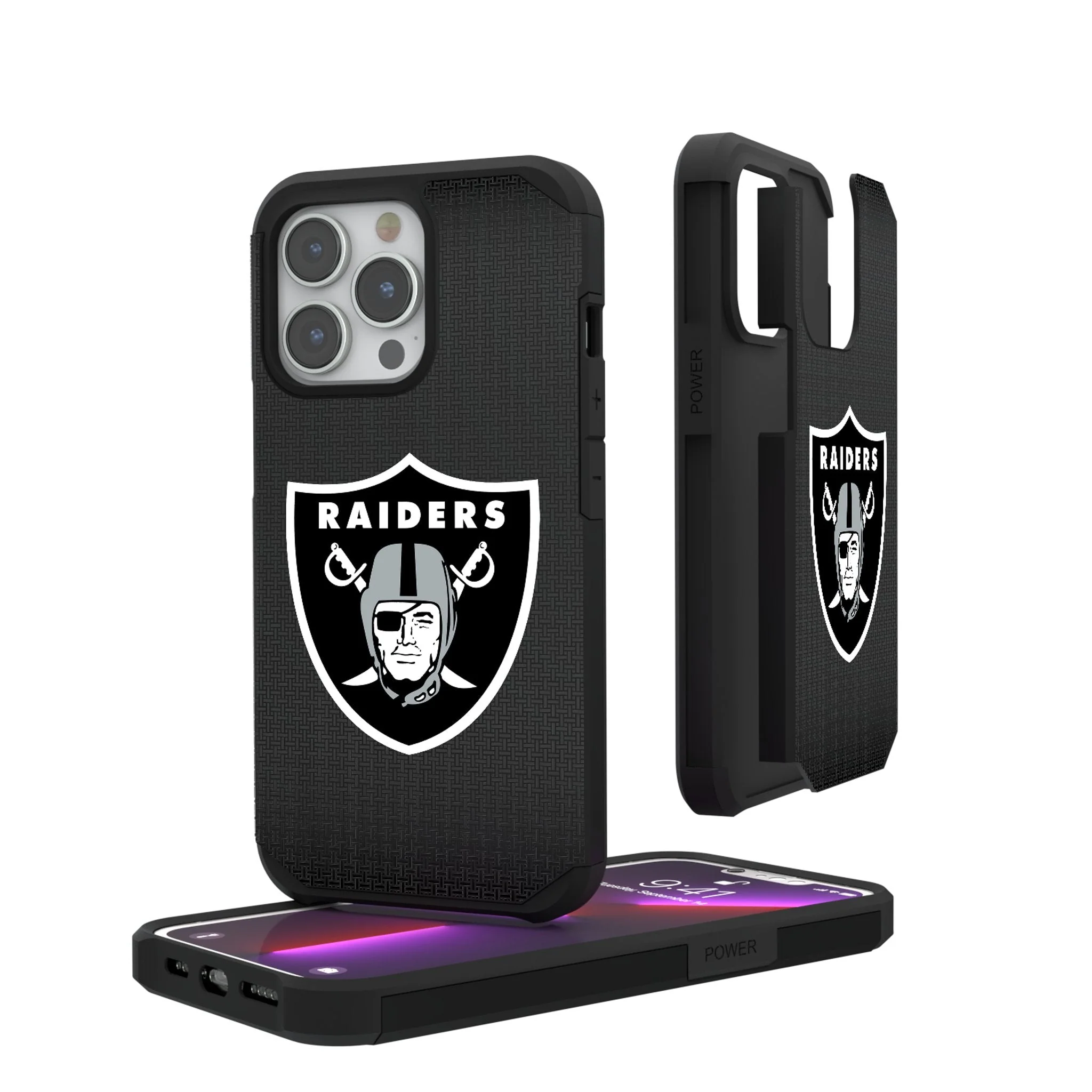 Las Vegas Raiders Linen Rugged Phone Case