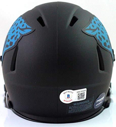 Laviska Shenault Autographed Jaguars Eclipse Speed Mini Helmet- Beckett WSilver - Image 2