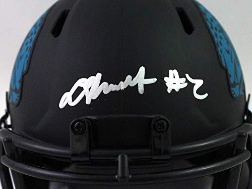 Laviska Shenault Autographed Jaguars Eclipse Speed Mini Helmet- Beckett WSilver - Image 3