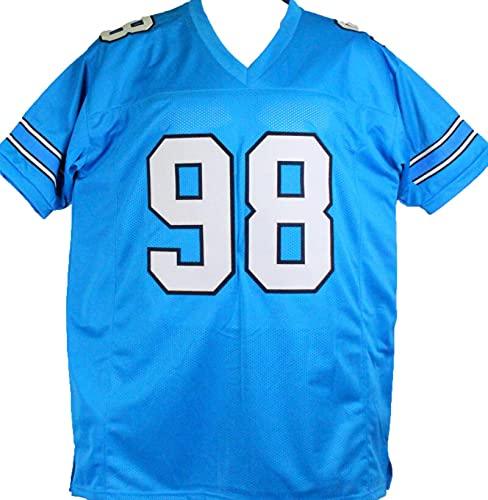 Lawrence Taylor Autographed Light Blue College Style Jersey- Beckett W Black - Image 2