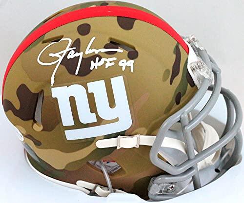 Lawrence Taylor Autographed NY Giants Camo Mini Helmet w/HOF- Beckett W White