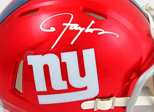 Lawrence Taylor Autographed NY Giants Flash Speed Mini Helmet-Beckett W Hologram White - Image 5