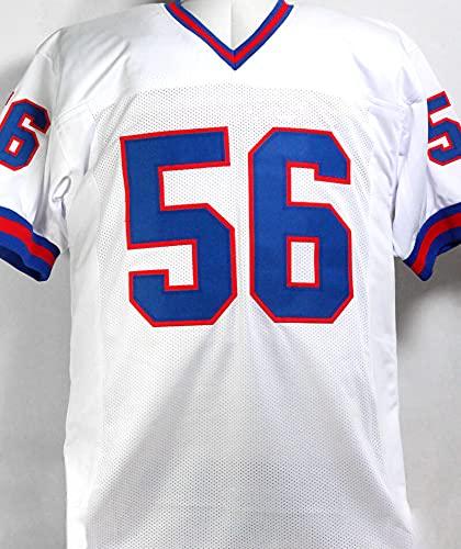 Lawrence Taylor Autographed White Pro Style Jersey w/HOF- Beckett W Silver 6 - Image 2