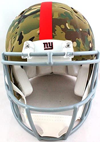 Lawrence Taylor Signed NY Giants Authentic Camo F/S Helmet w/HOF- Beckett W White - Image 4