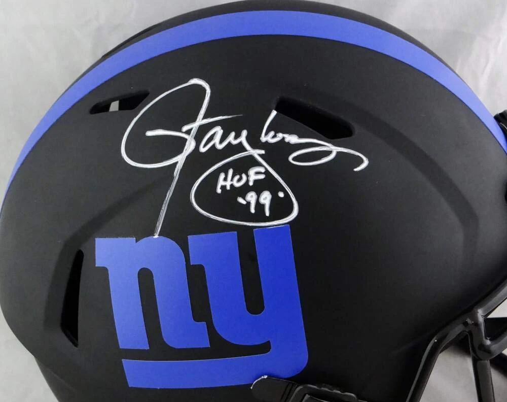 Lawrence Taylor Signed NY Giants F/S Eclipse Speed Helmet w/HOF- Beckett W Auth - Image 2