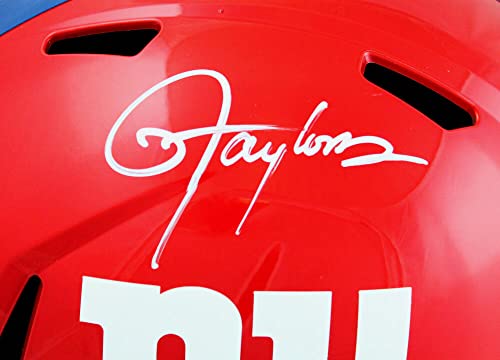 Lawrence Taylor Signed NY Giants F/S Flash Speed Helmet w/HOF-JSA W White - Image 7