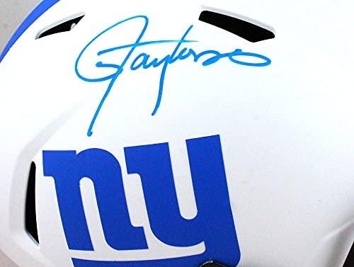Lawrence Taylor Signed NY Giants Lunar Speed F/S Helmet- Beckett W Blue - Image 5