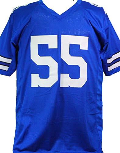Lee Roy Jordan Autographed Blue Pro Style Jersey w/White Num- Beckett W Black - Image 2
