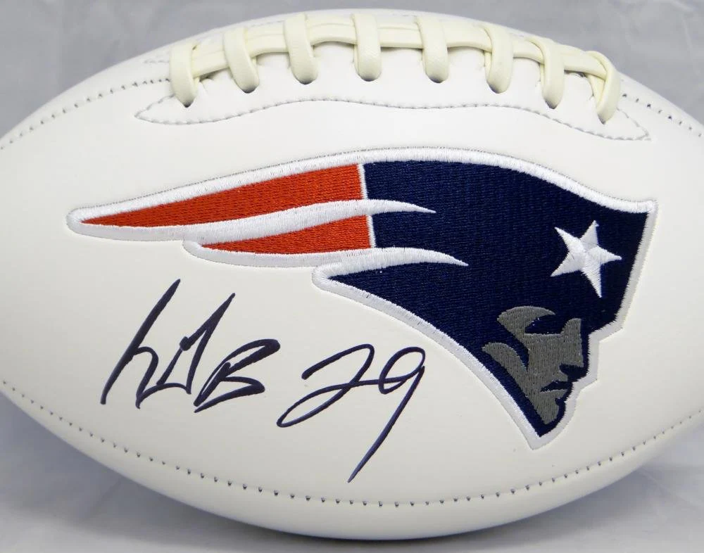 LeGarrette Blount Autographed New England Patriots Logo Football- JSA W Auth - Image 3