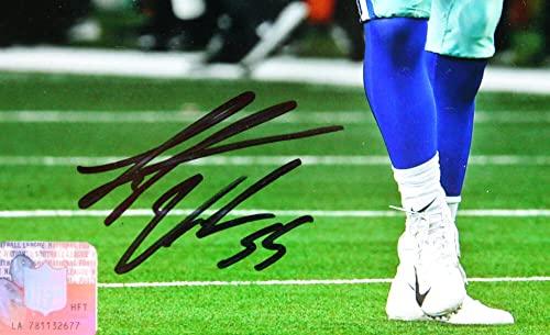 Leighton Vander Esch Autographed Dallas Cowboys 8x10 Yell Photo- Fanatics Black - Image 2