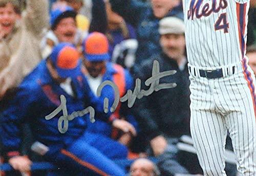 Lenny Dykstra Autographed 8x10 New York Mets Celebrating Photo- JSA W Silver M - Image 2