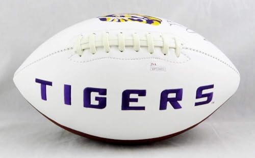Leonard Fournette Autographed LSU Tigers Logo Football- JSA W Auth *Eye - Image 2