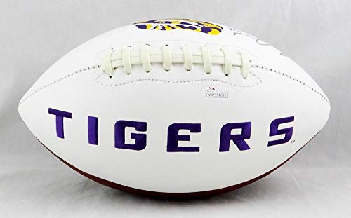 Leonard Fournette Autographed LSU Tigers Logo Football- JSA W Auth *Eye - Image 5