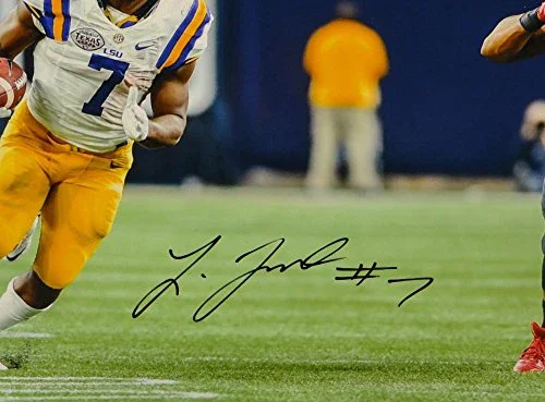 Leonard Fournette Signed LSU Tigers 16x20 Against Texas Tech Photo- JSA W Auth - Image 2
