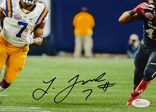 Leonard Fournette Signed LSU Tigers 8x10 Horizontal Running Photo- JSA W Auth - Image 2