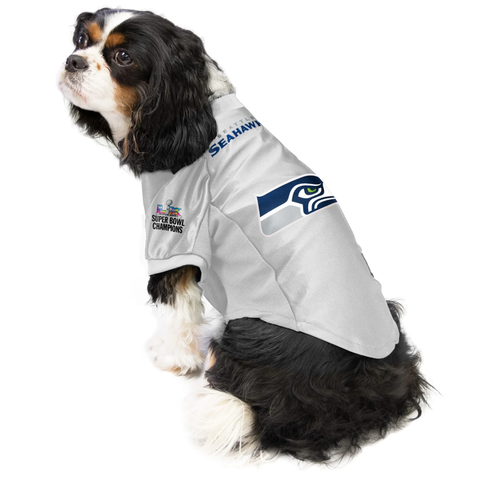Littlearth NFL Super Bowl LX Champion Seattle Seahawks-Pet Stretch Jersey - Image 4