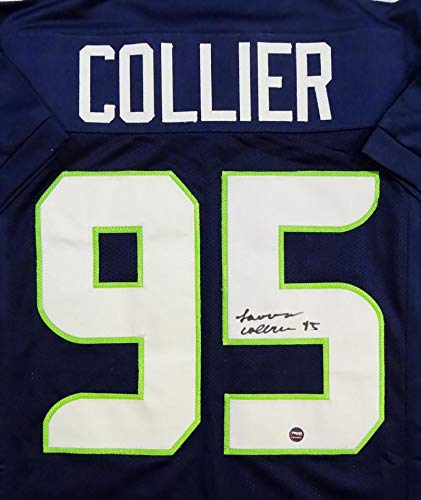 LJ Collier Autographed Blue Pro Style Jersey - Prova Auth *5 - Image 3