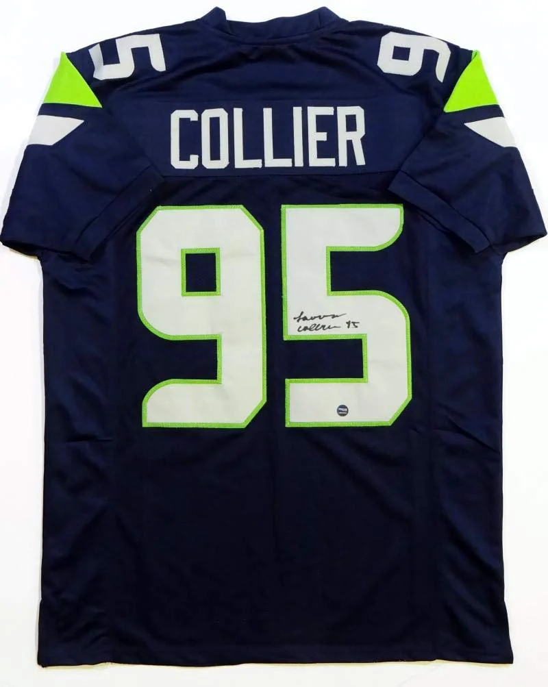 LJ Collier Autographed Blue Pro Style Jersey - Prova Auth *5 - Image 4