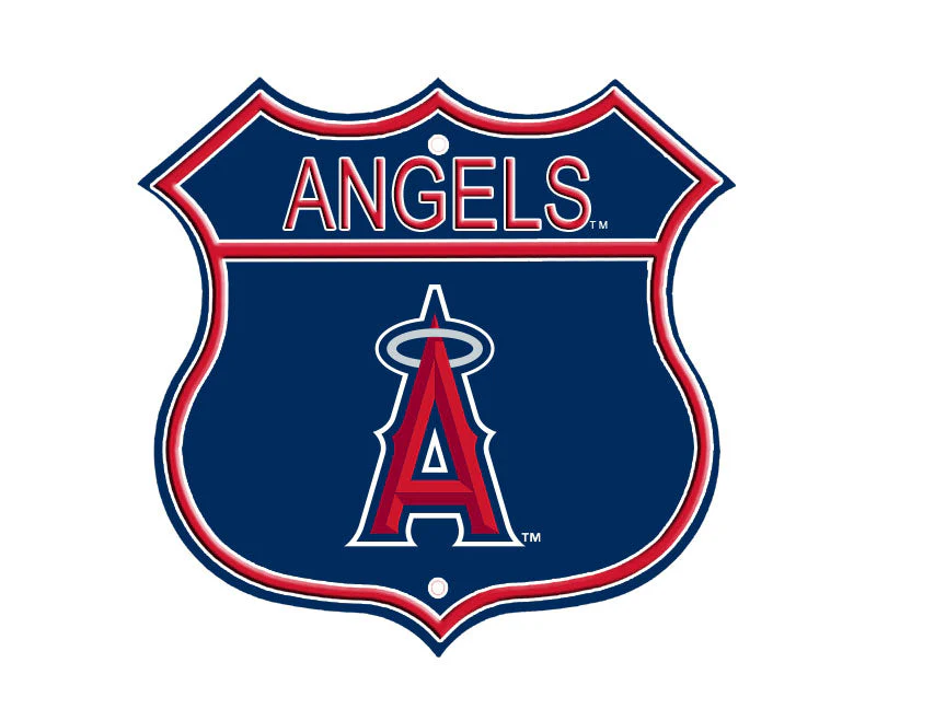 Los Angeles Angels Embossed Steel Route Sign