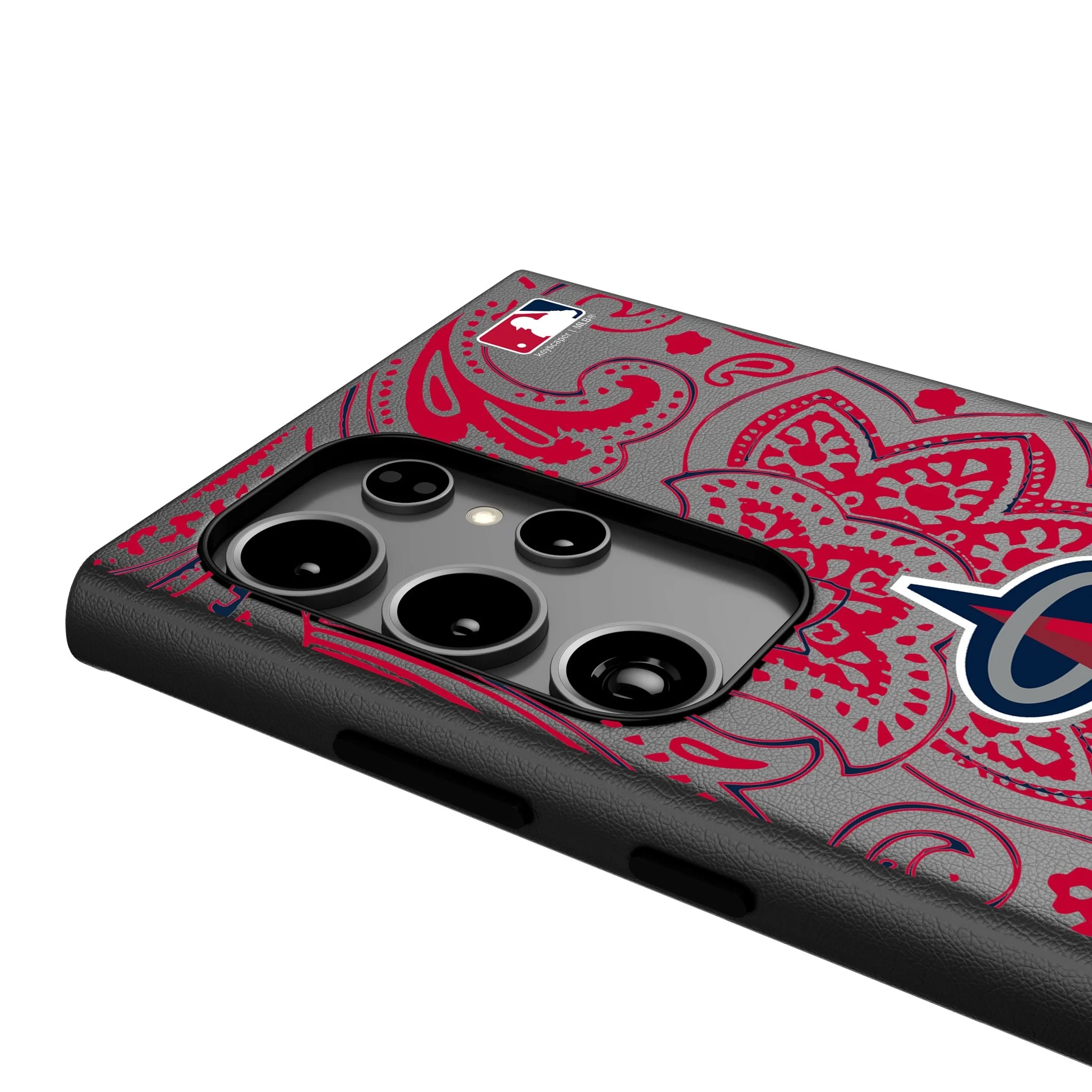 Los Angeles Angels Paisley MagSafe Compatible Phone Case for Samsung Galaxy - Image 4
