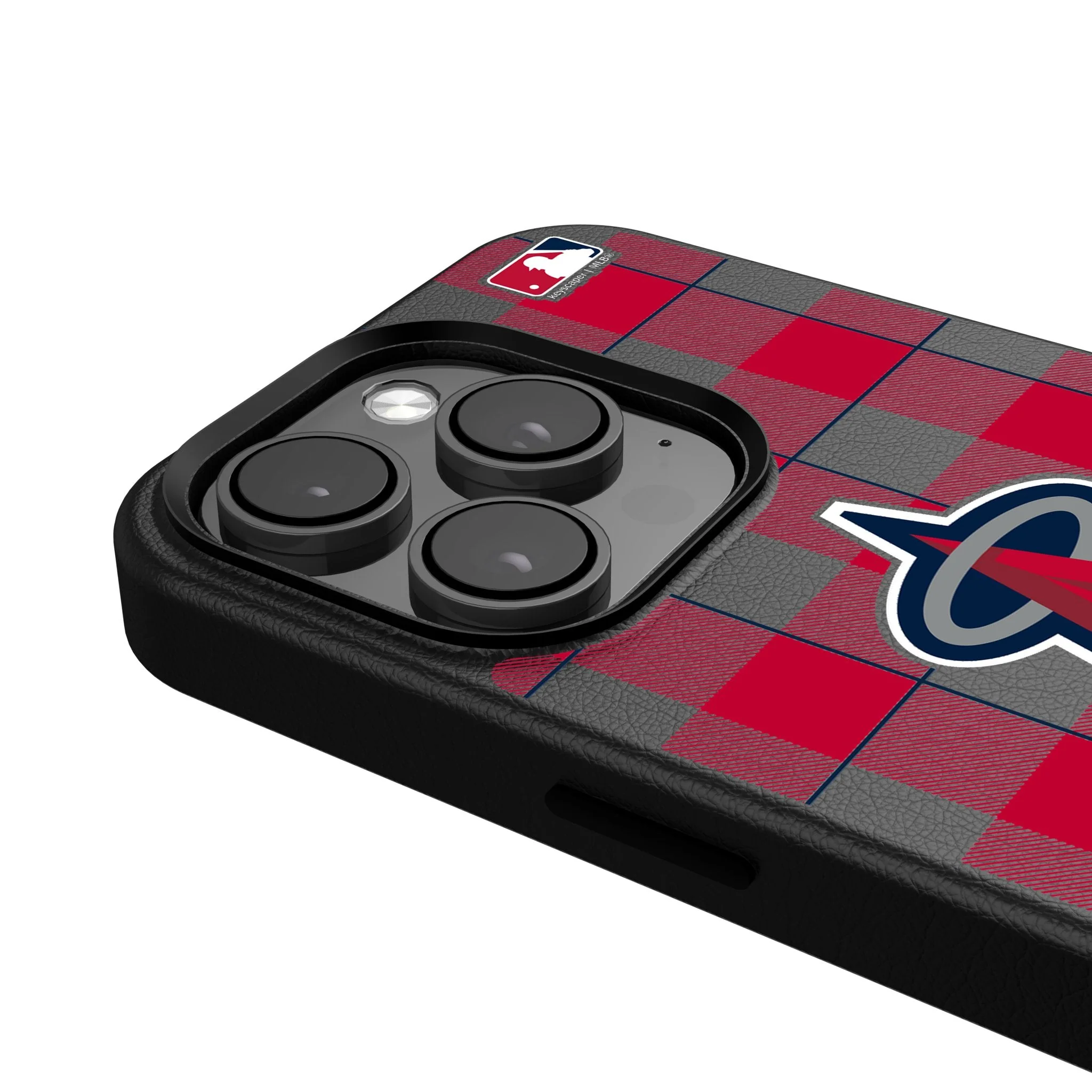 Los Angeles Angels Plaid MagSafe Compatible Phone Case for Apple iPhone - Image 4