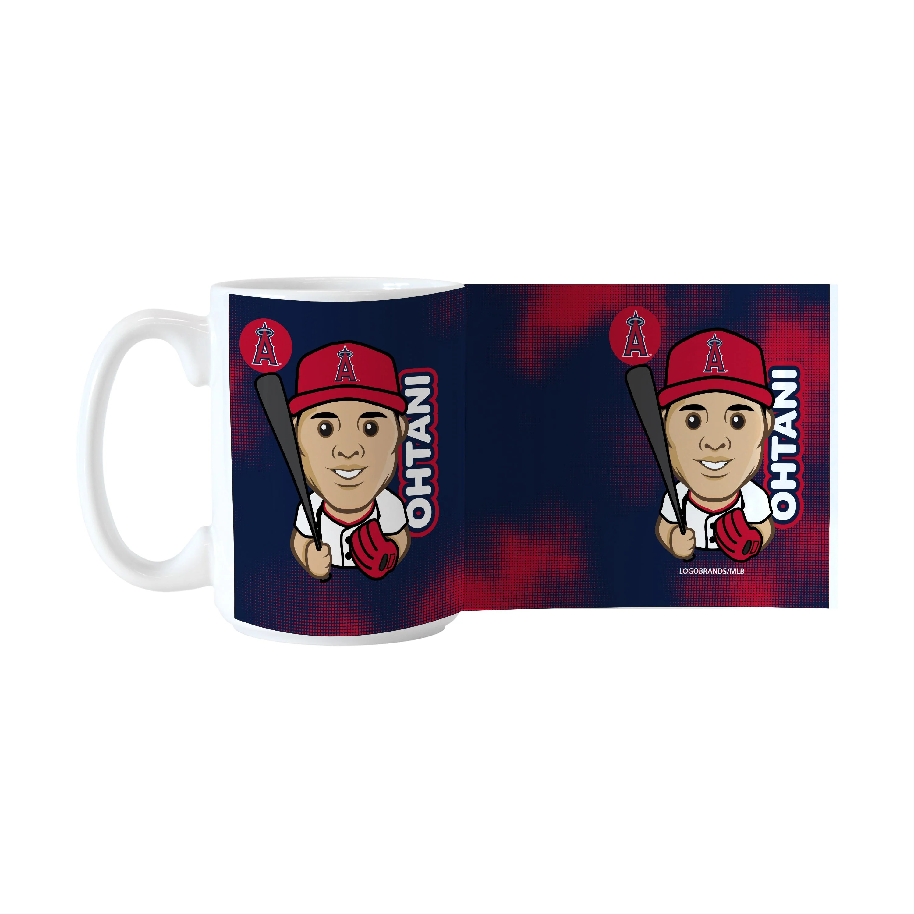 Los Angeles Angels Shohei Ohtani Caricature 15oz Sublimated Mug - Image 2