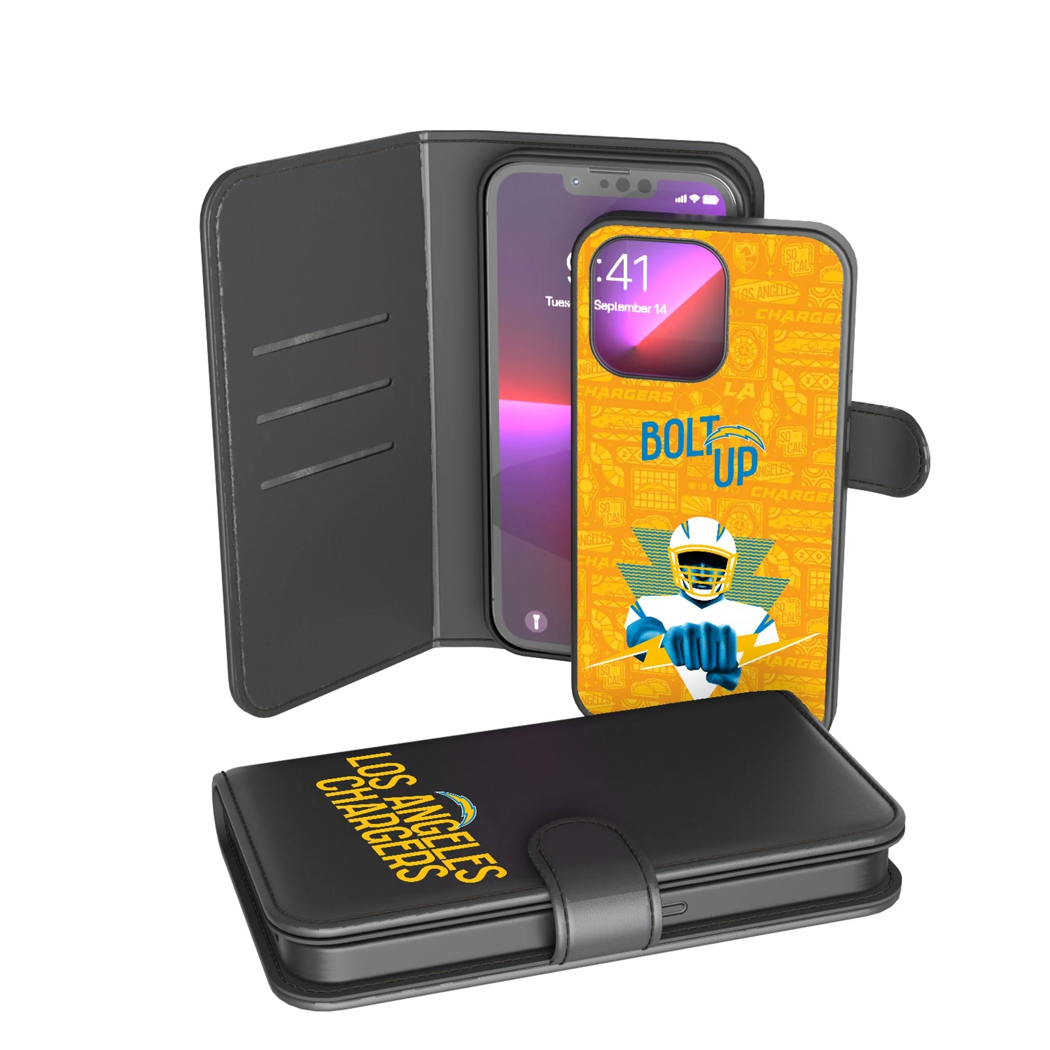 Los Angeles Chargers 2024 Illustrated Limited Edition Wallet Phone Case