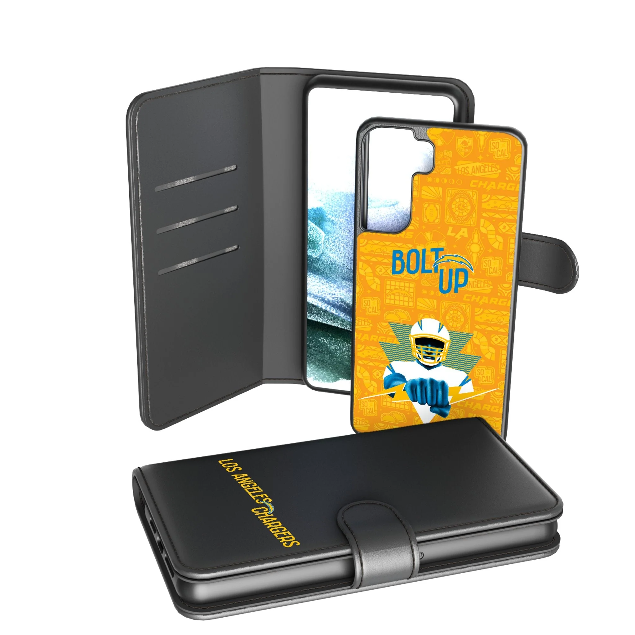 Los Angeles Chargers 2024 Illustrated Limited Edition Wallet Phone Case - Image 2