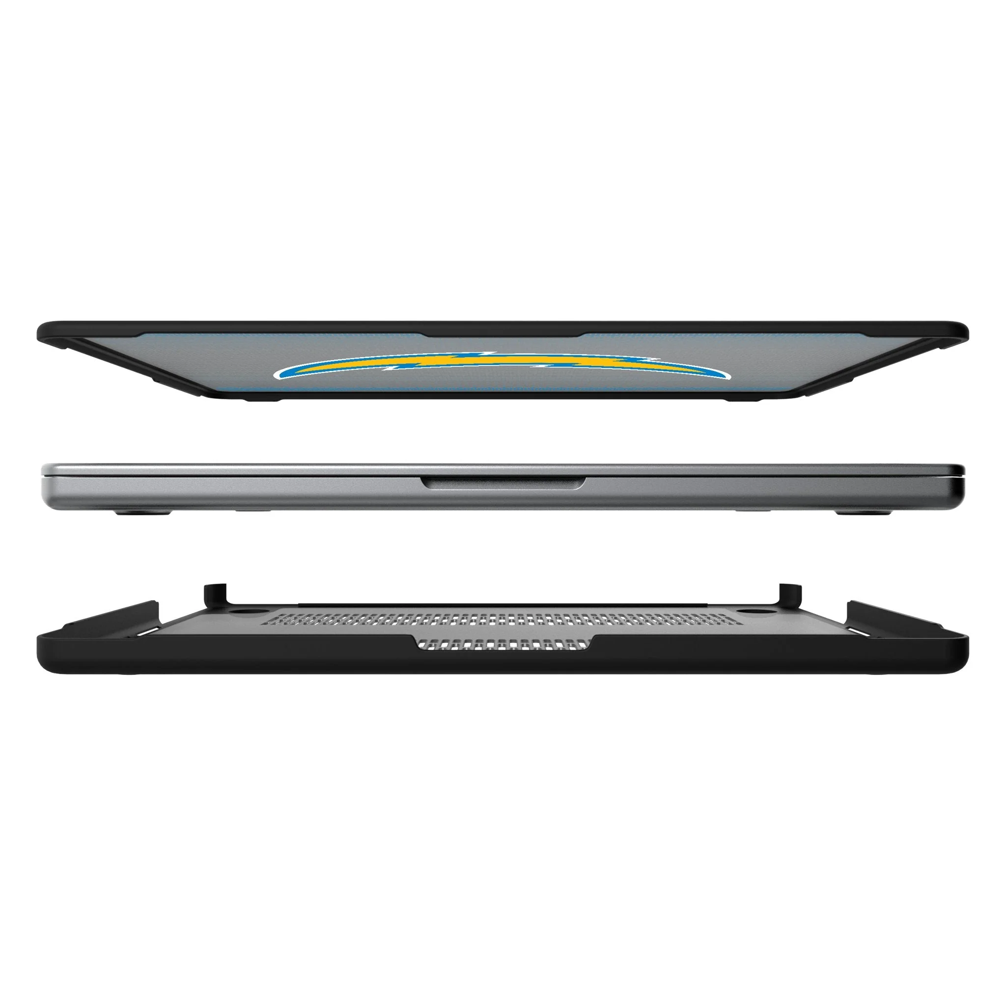 Los Angeles Chargers Linen Laptop Case for Apple MacBook - Image 7