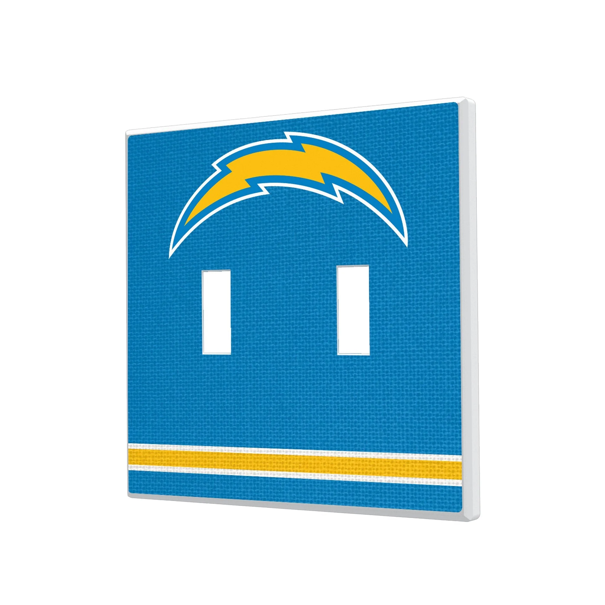 Los Angeles Chargers Stripe Hidden-Screw Light Switch Plate - Image 3