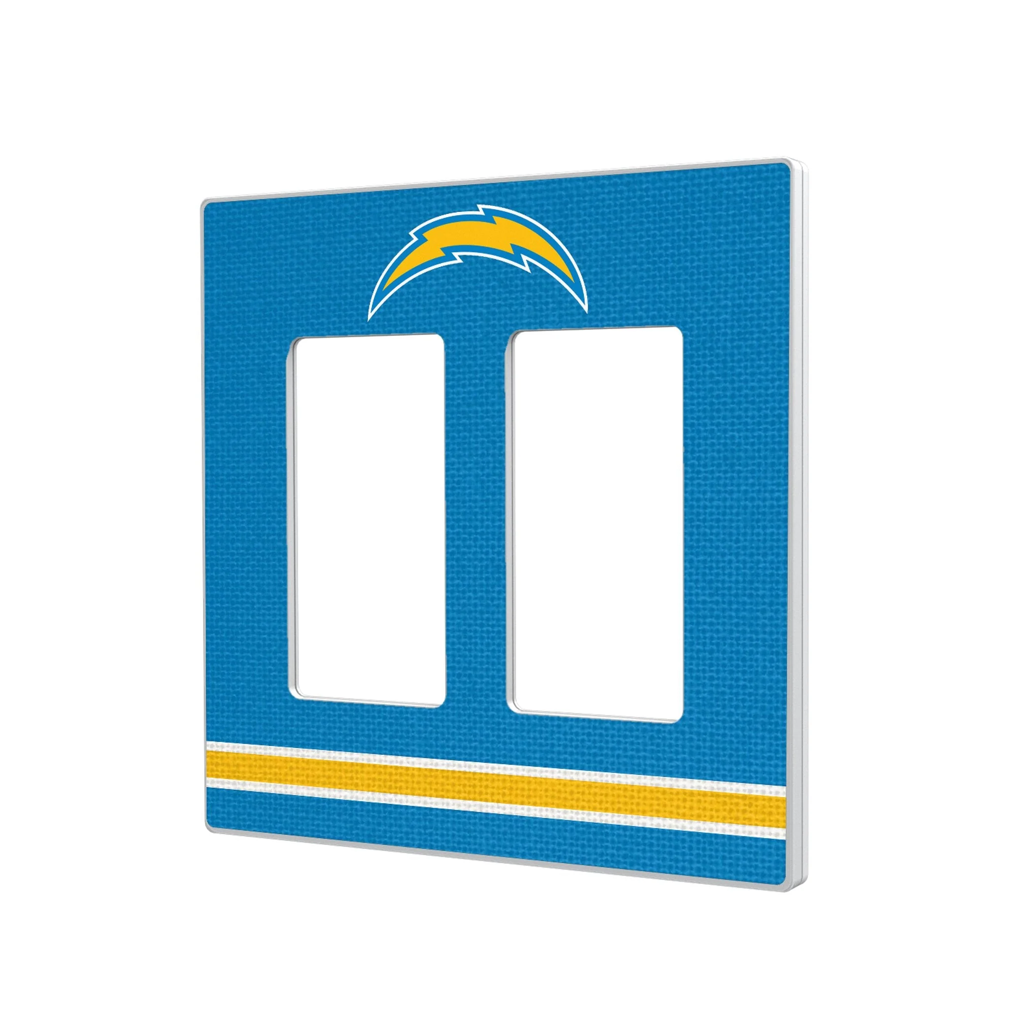 Los Angeles Chargers Stripe Hidden-Screw Light Switch Plate - Image 4