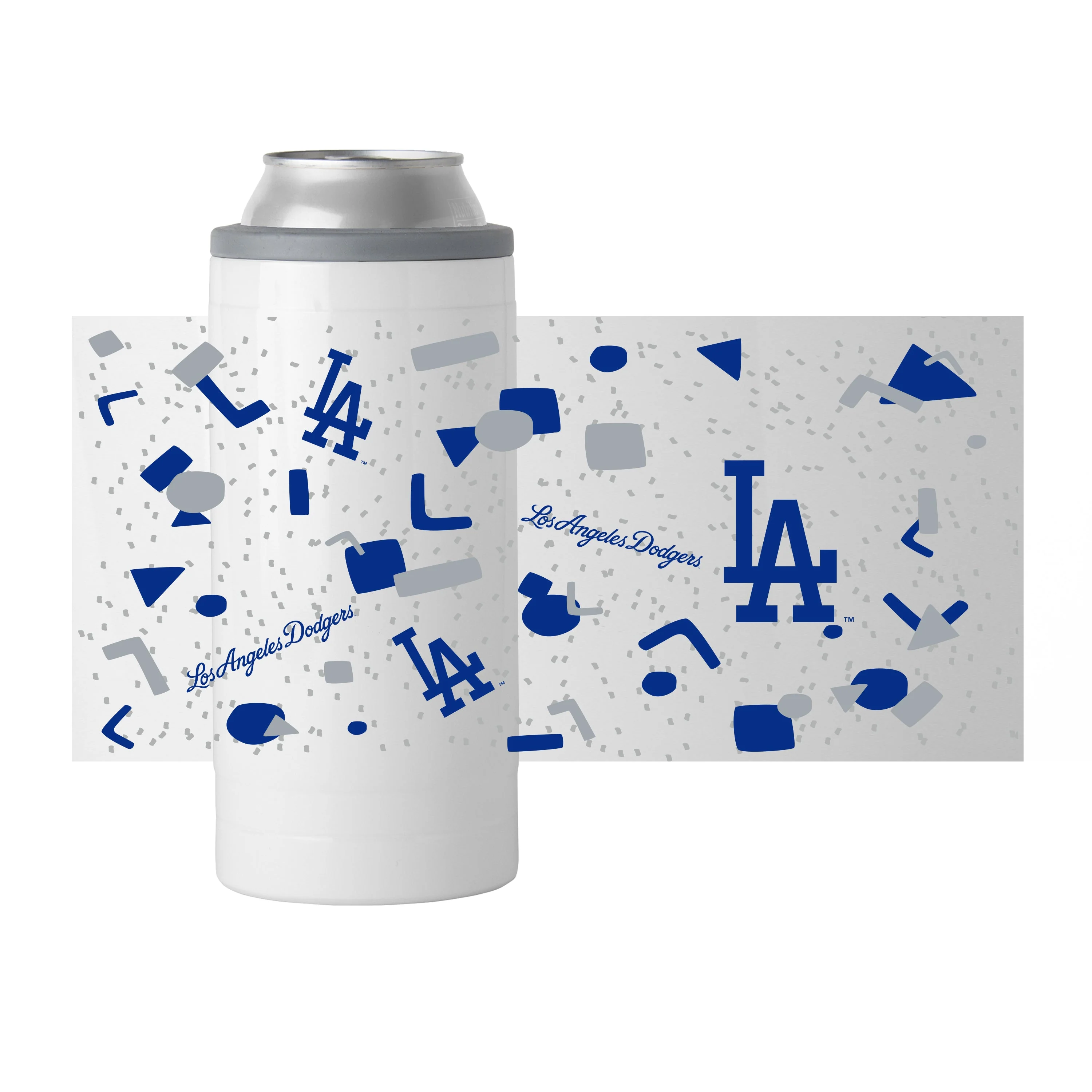 Los Angeles Dodgers 12oz Flashback Slim Can Coolie - Image 2
