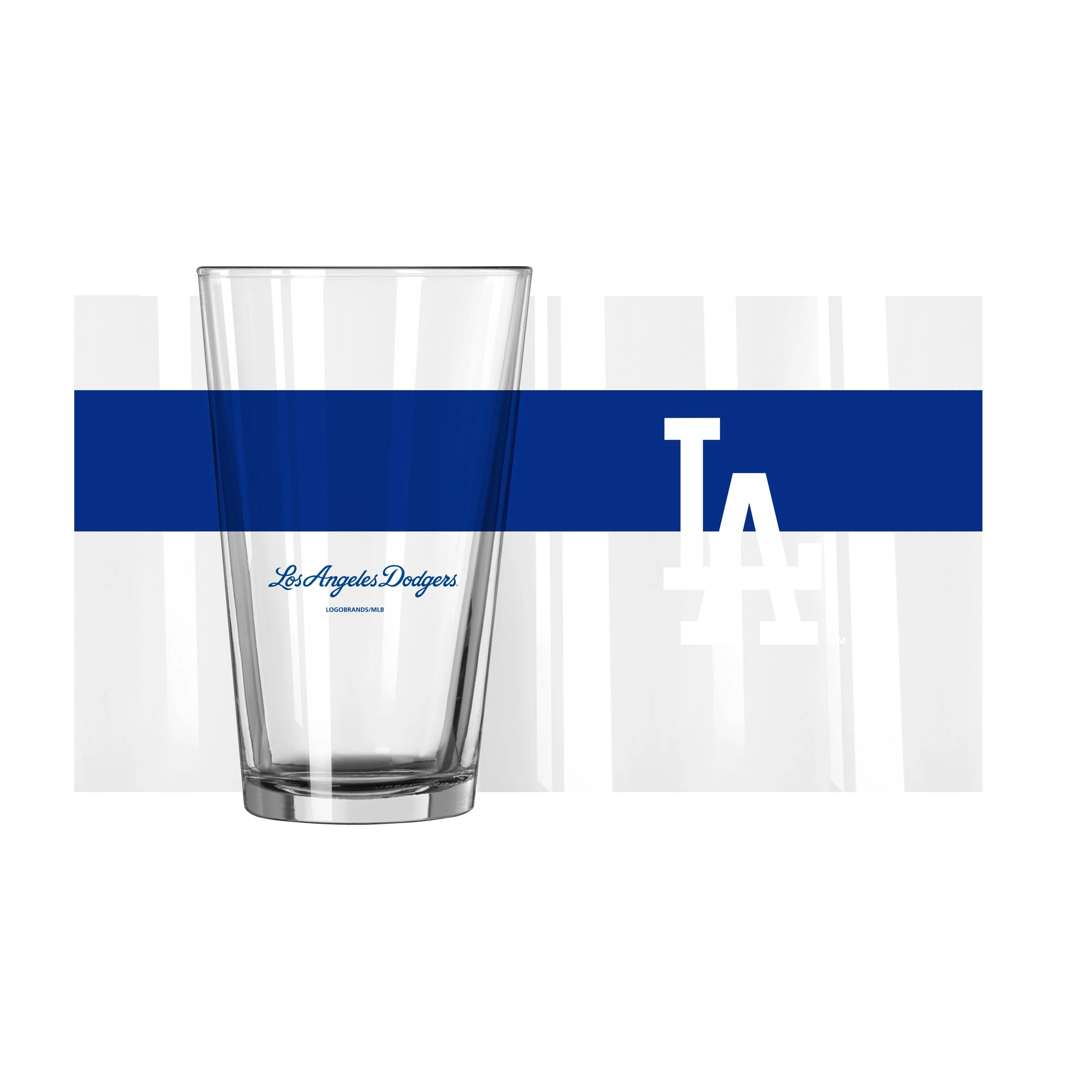 Los Angeles Dodgers 16oz Colorblock Pint Glass - Image 2