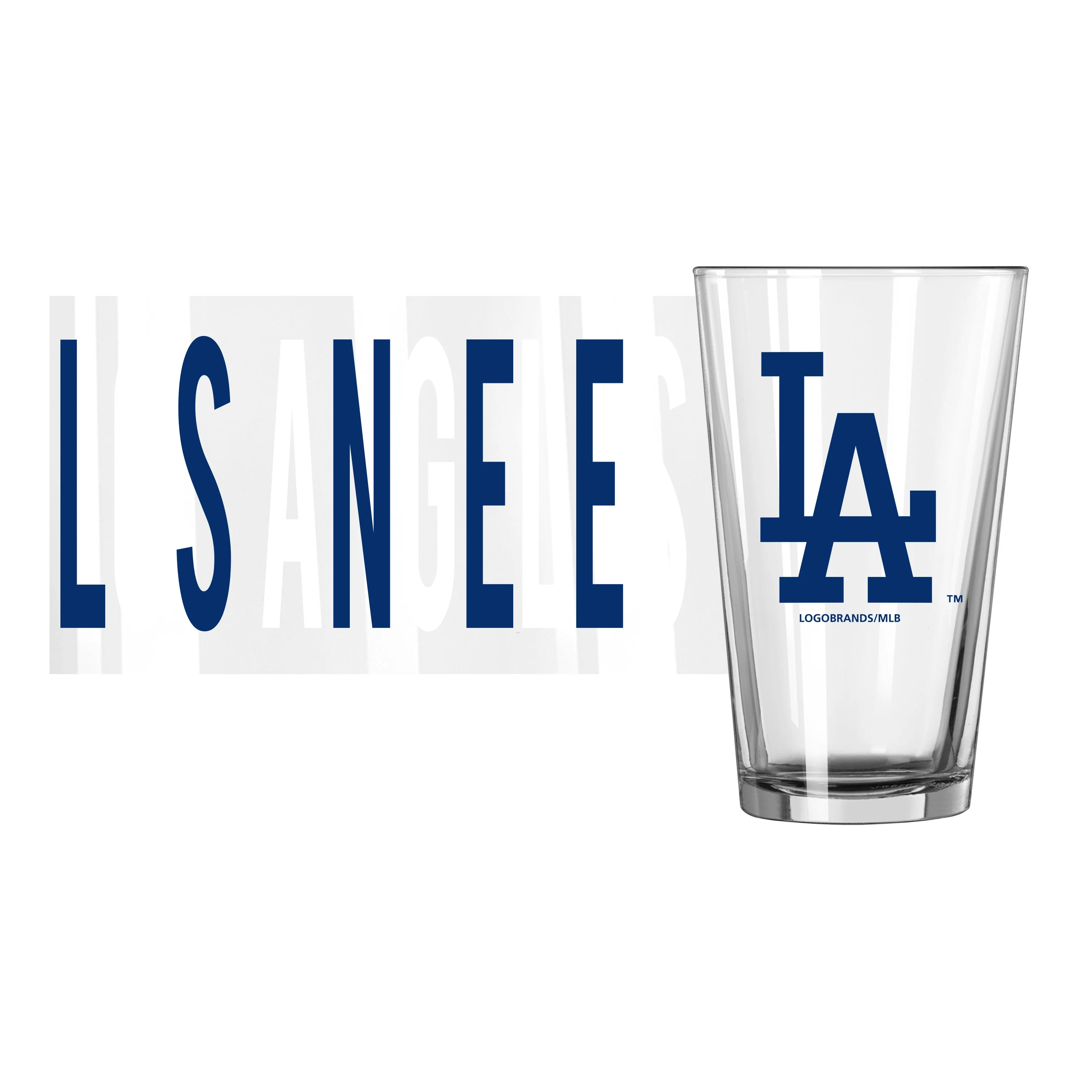 Los Angeles Dodgers 16oz Overtime Pint Glass - Image 2