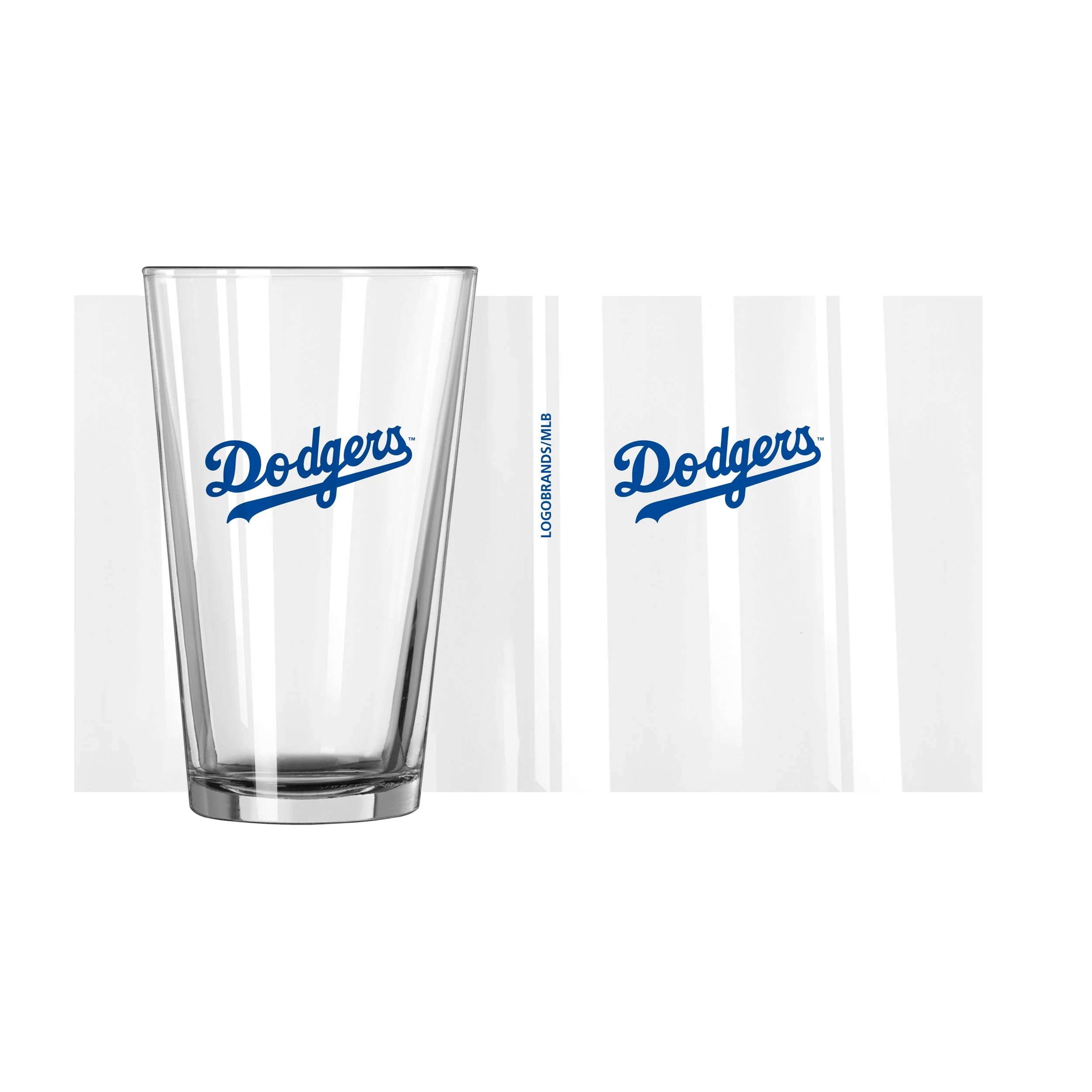 Los Angeles Dodgers 16oz Retro Pint Glass - Image 2