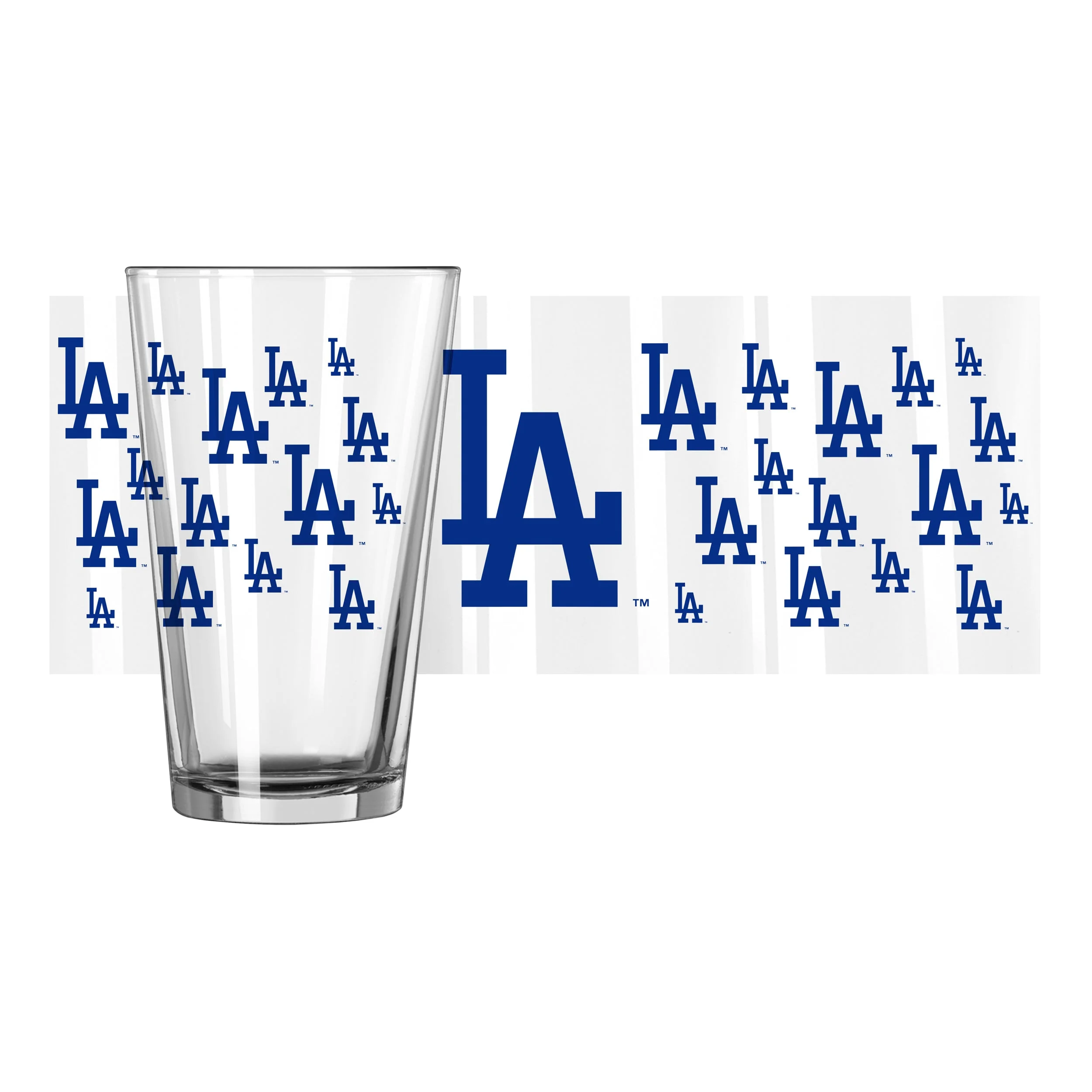 Los Angeles Dodgers 16oz Scatter Pint Glass - Image 2