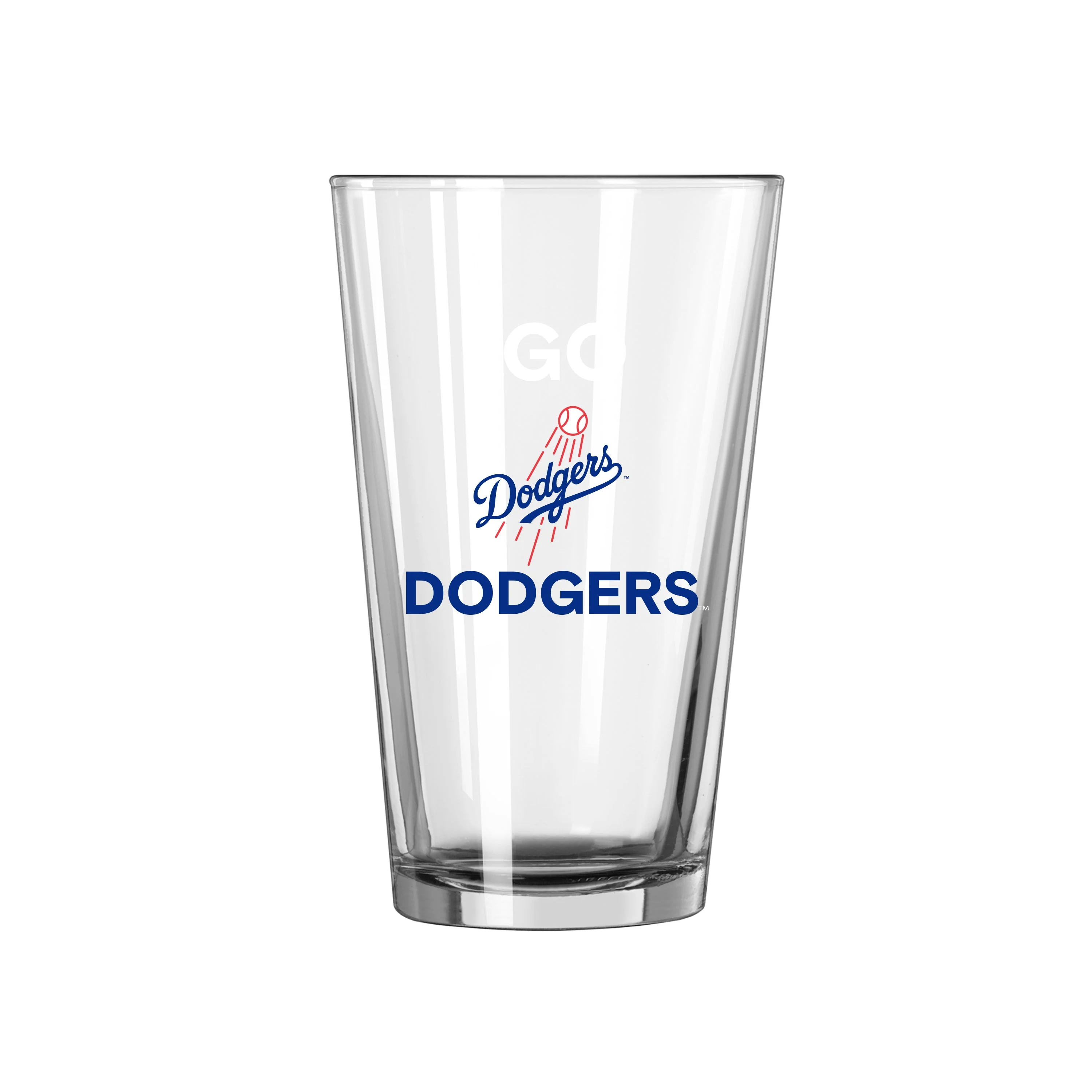 Los Angeles Dodgers 16oz Slogan Pint Glass - Image 2