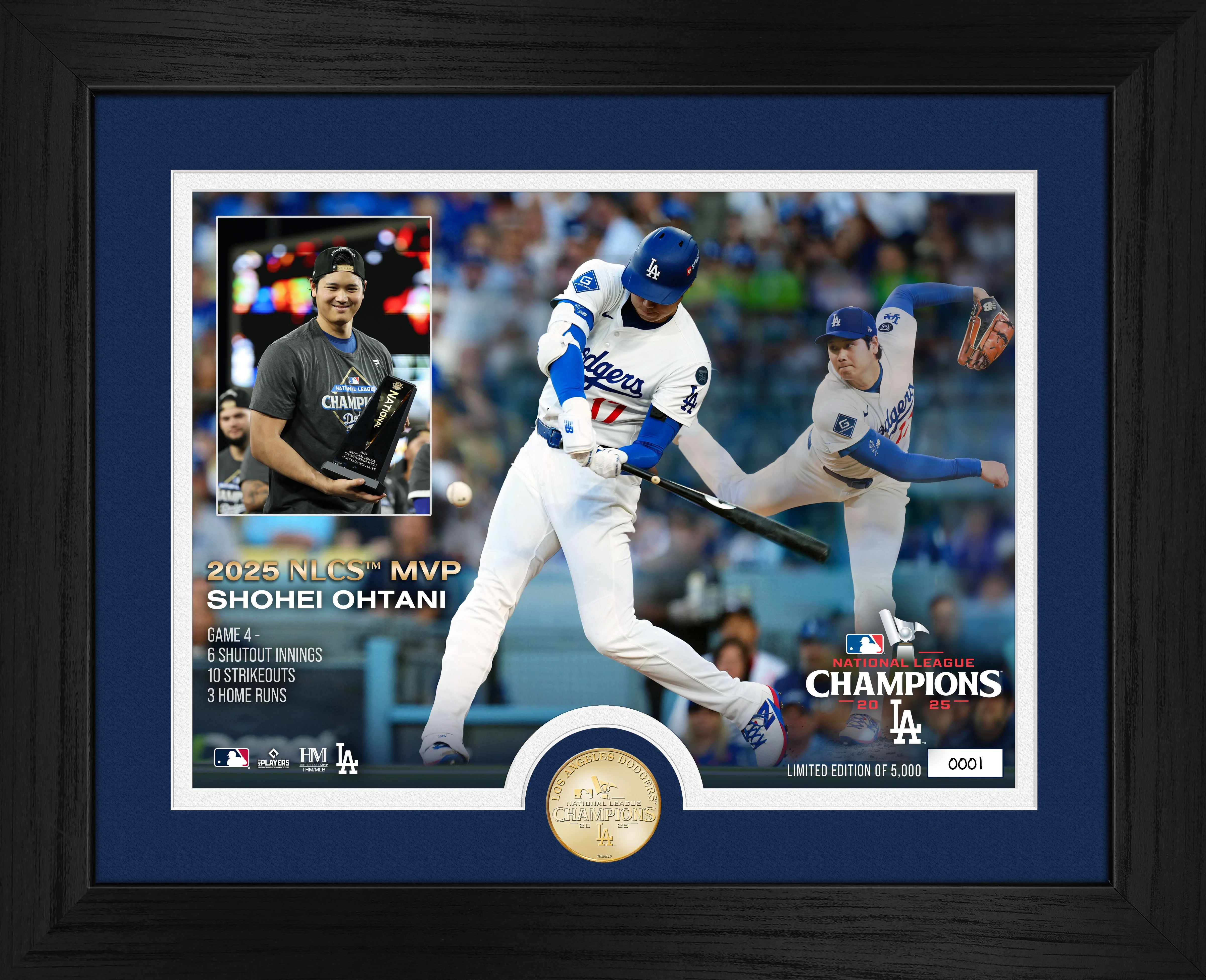 Shohei Ohtani 2025 National League Championship Series MVP Bronze Coin Photo Mint