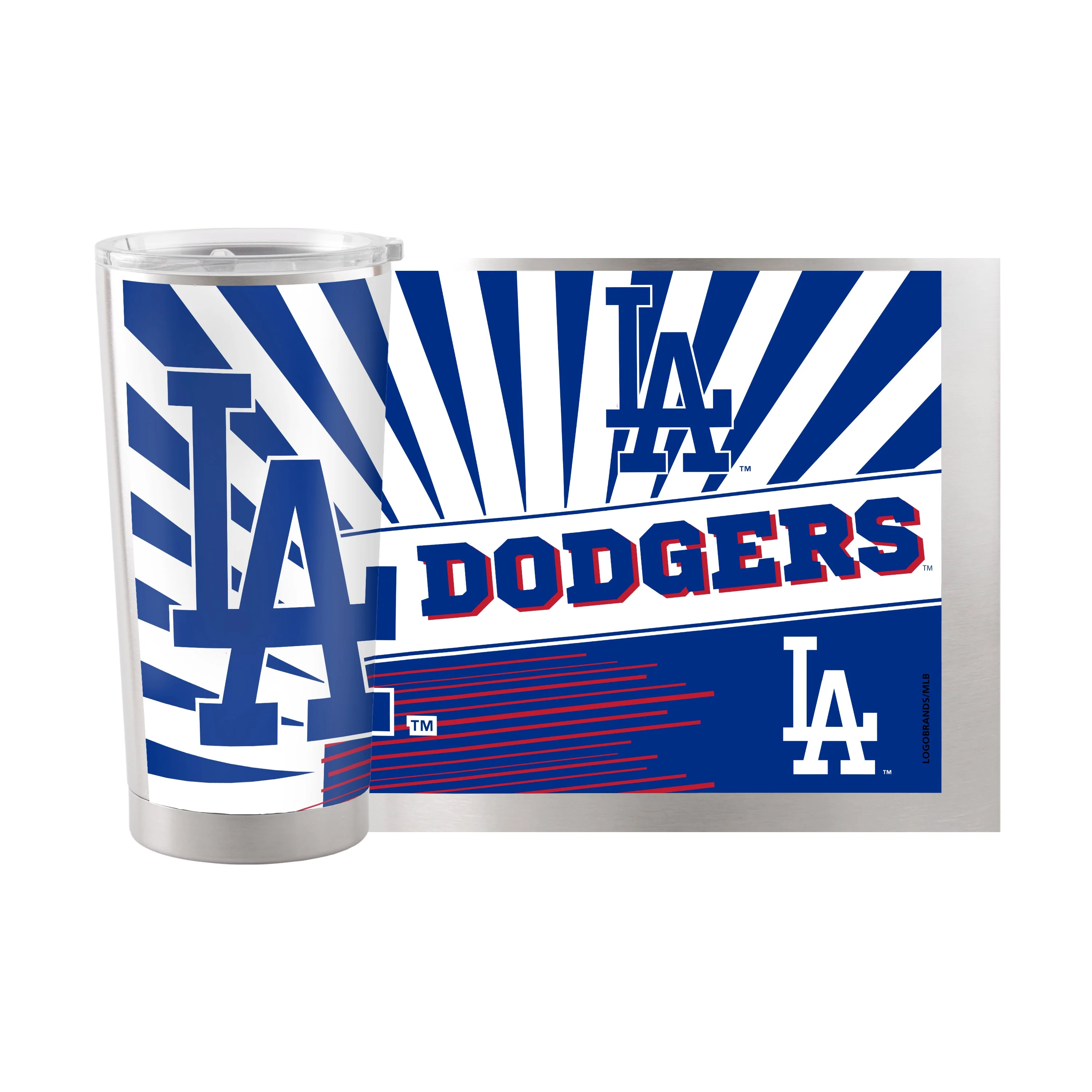 Los Angeles Dodgers 20oz Mascot Stainless Steel Tumbler - Image 2