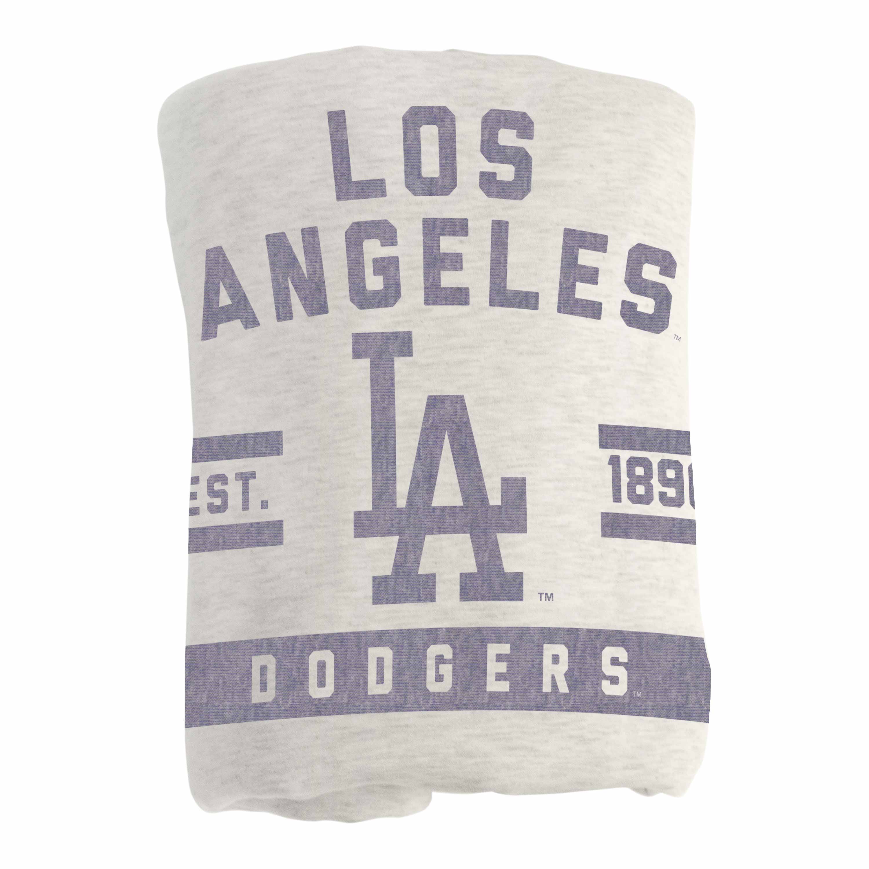 Los Angeles Dodgers Oatmeal Sweatshirt Blanket - Image 3