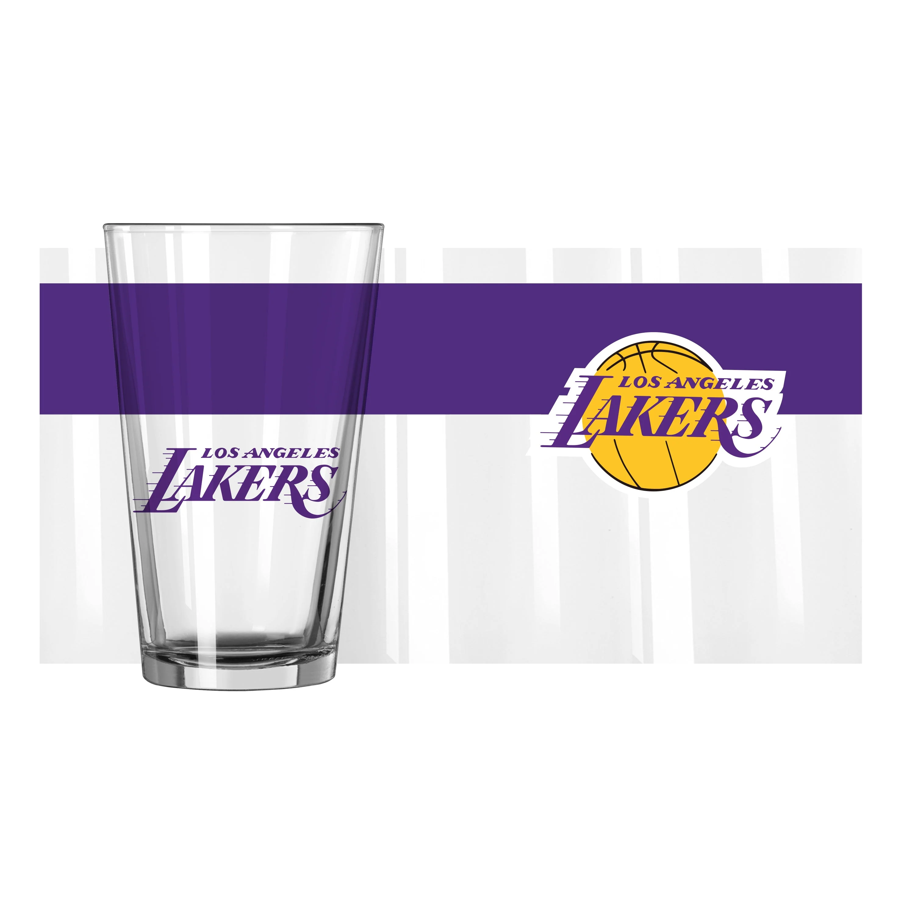 Los Angeles Lakers 16oz Colorblock Pint Glass - Image 2