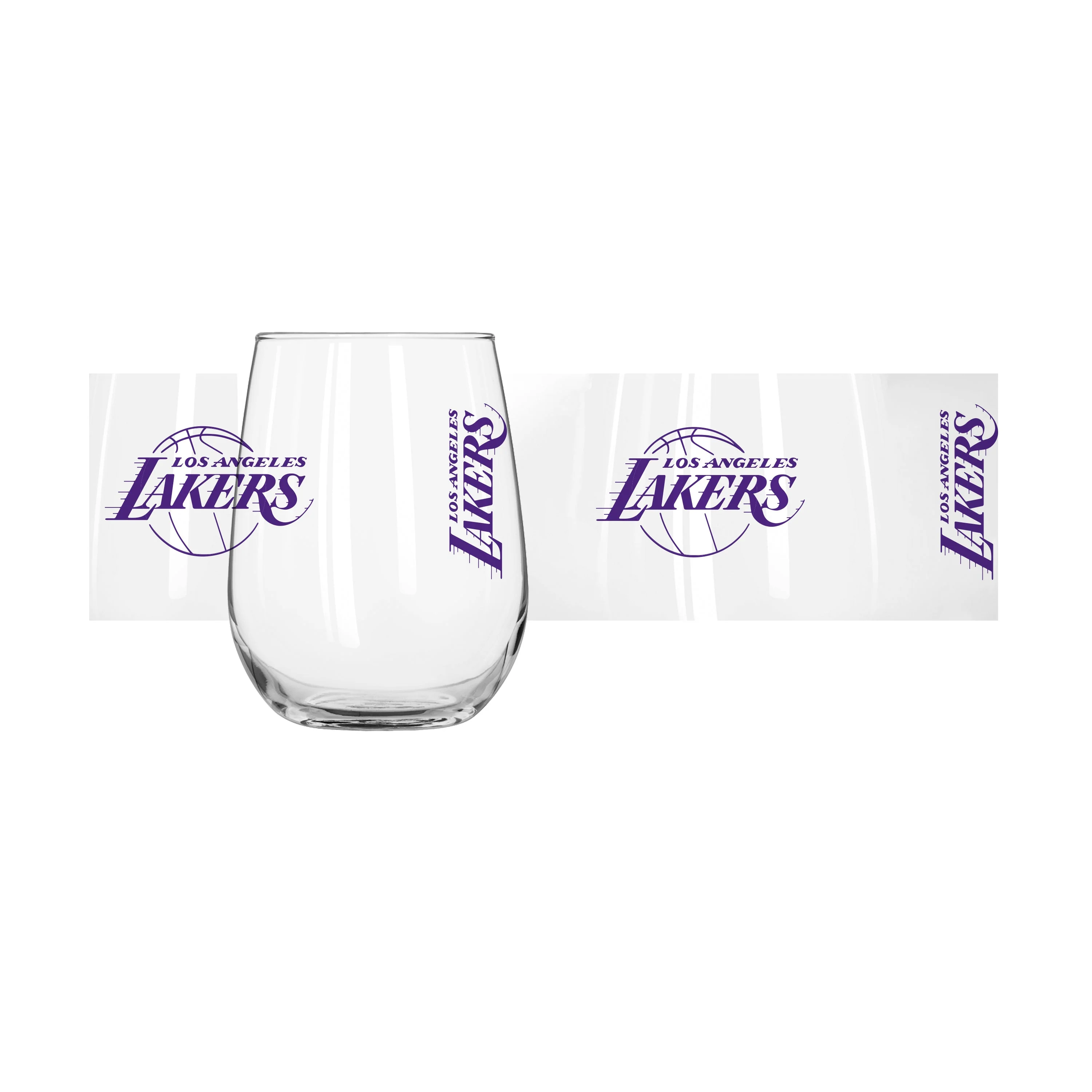 Los Angeles Lakers 16oz Gameday Curved Beverage Glass - Image 2
